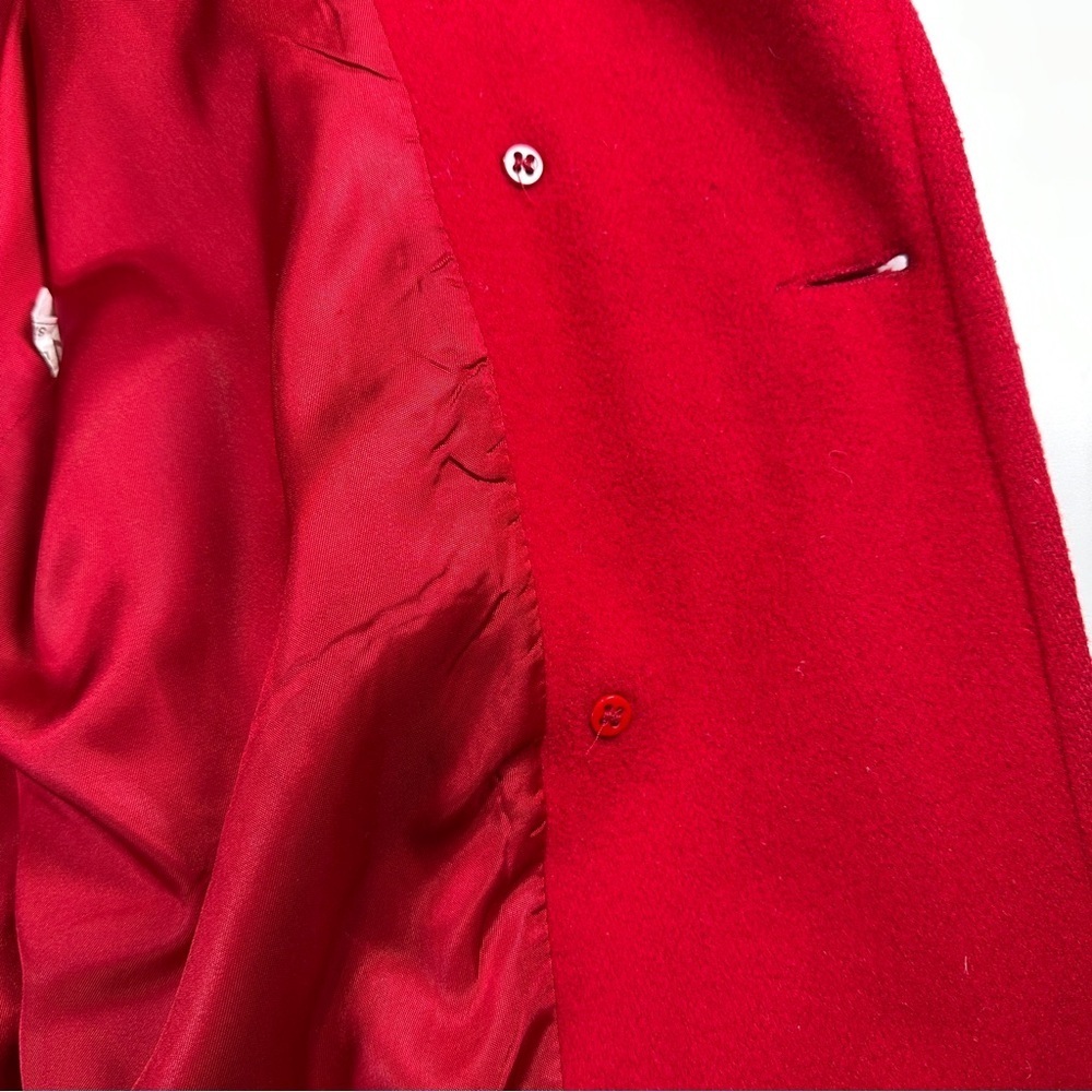 Forecaster of Boston vintage wool coat tailored doublebreasted topper size 12 - Picture 12 of 13